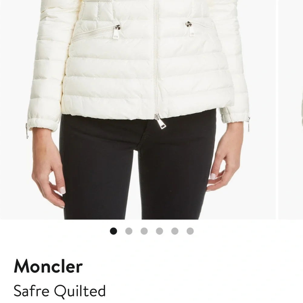 Moncler Women's Cream Puffer Jacket - Picture 5 of 16